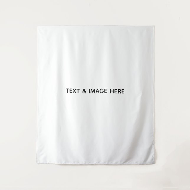 Create Your Own white Tapestry (Front)