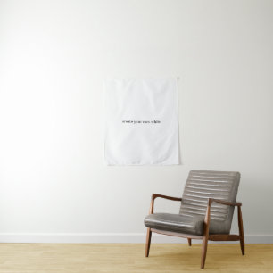 create your own white tapestry