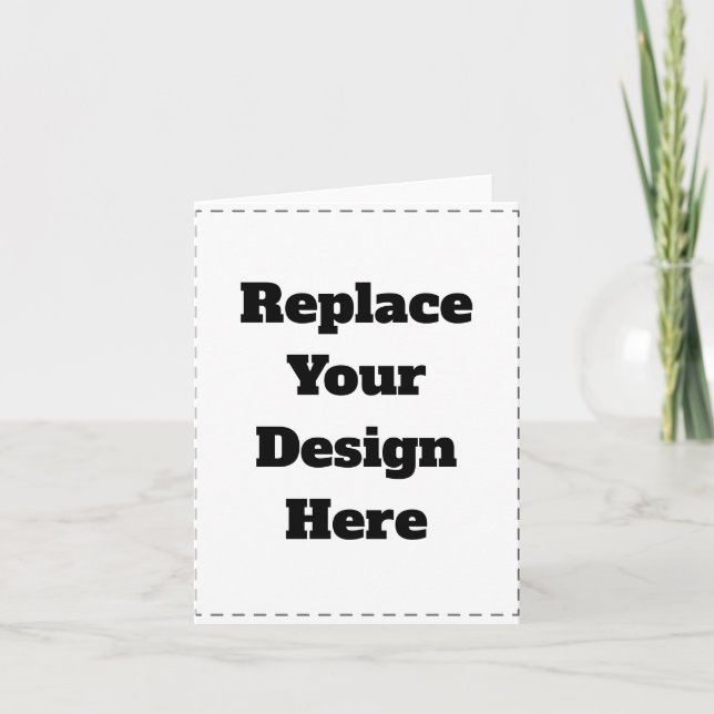 Create Your Own white  Thank You Card (Front)