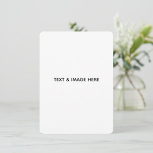 Create Your Own white Thank You Card