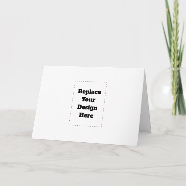 Create Your Own white  Thank You Card (Front)