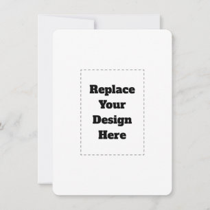 Create Your Own white  Thank You Card