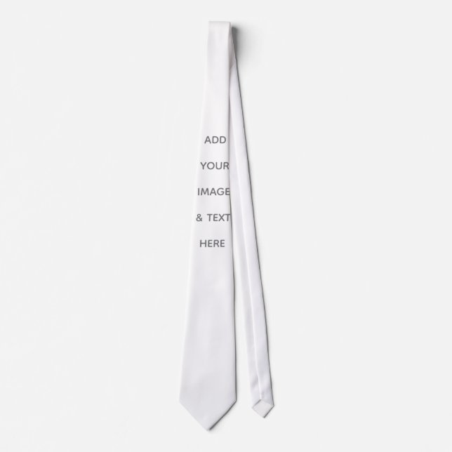 Create Your Own white  Tie (Front)