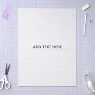 Create Your Own White Tissue Paper