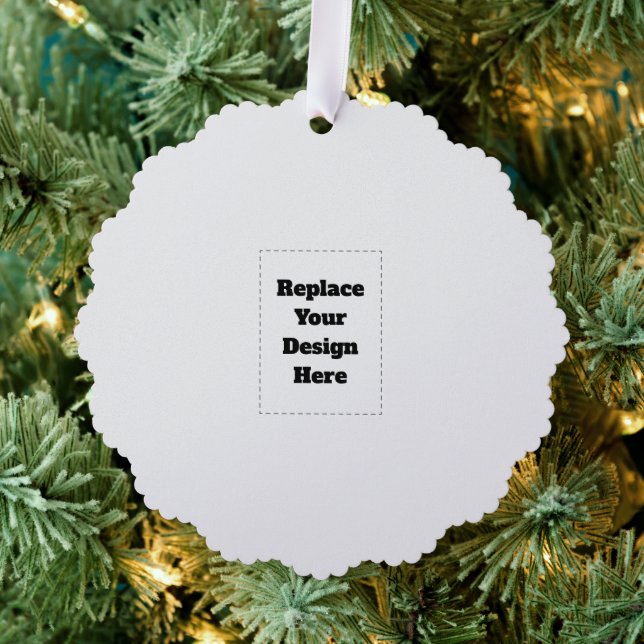 Create Your Own white  Tree Decoration Card (Insitu (Tree))