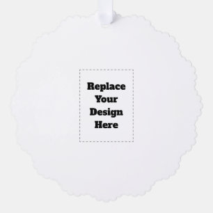 Create Your Own white Tree Decoration Card