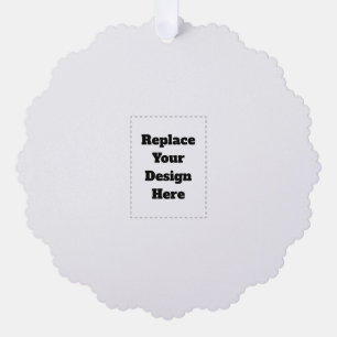 Create Your Own white Tree Decoration Card