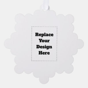 Create Your Own white Tree Decoration Card