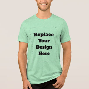 Create Your Own white Tri-Blend Shirt