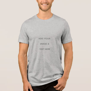 Create Your Own white  Tri-Blend Shirt