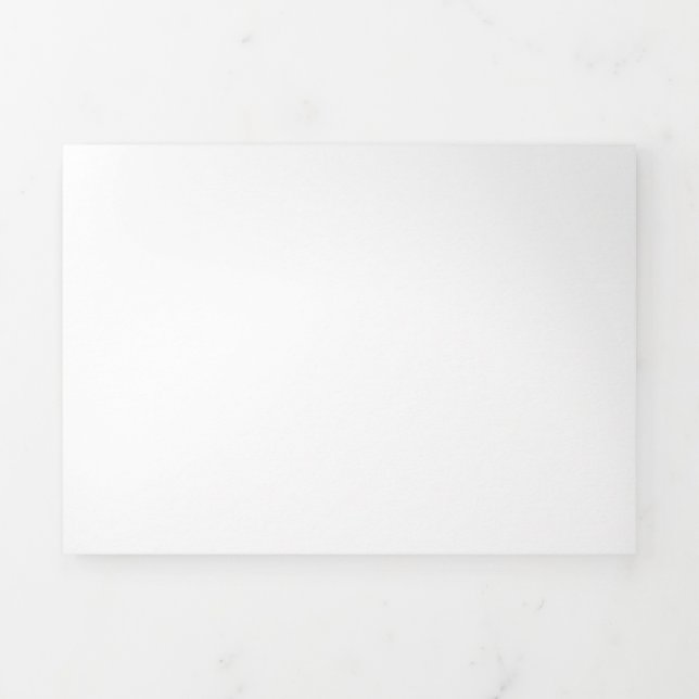 Create Your Own white  Tri-Fold Invitation (Cover)
