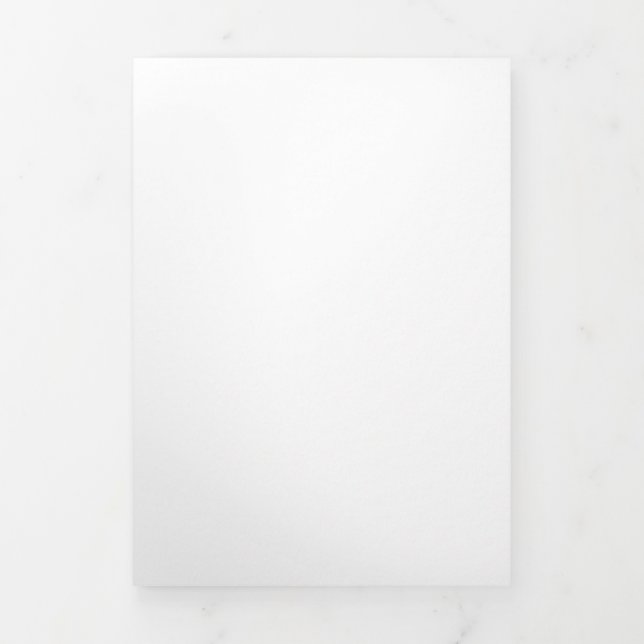Create Your Own white Tri-Fold Programme (Cover)