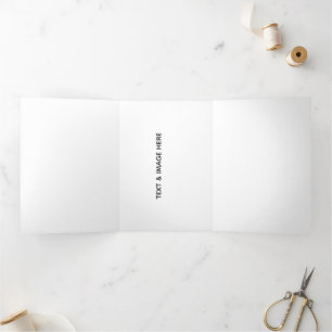 Create Your Own white Tri-Fold Programme