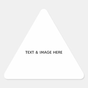 Create Your Own white Triangle Sticker