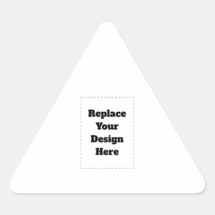 Create Your Own white  Triangle Sticker