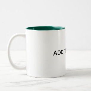 Create Your Own White Two-Tone Coffee Mug