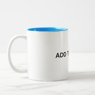Create Your Own White Two-Tone Coffee Mug