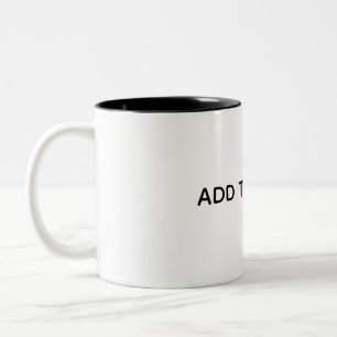 Create Your Own White Two-Tone Coffee Mug