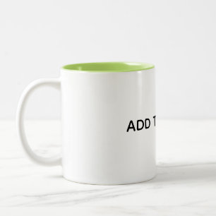Create Your Own White Two-Tone Coffee Mug