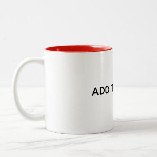 Create Your Own White Two-Tone Coffee Mug