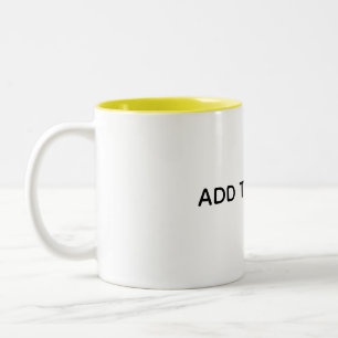 Create Your Own White Two-Tone Coffee Mug