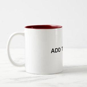 Create Your Own White Two-Tone Coffee Mug