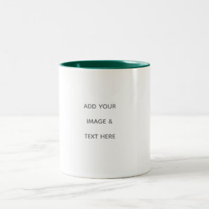 Create Your Own white  Two-Tone Coffee Mug