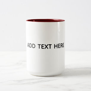 Create Your Own White Two-Tone Coffee Mug