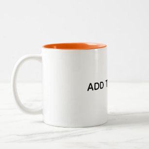Create Your Own White Two-Tone Coffee Mug