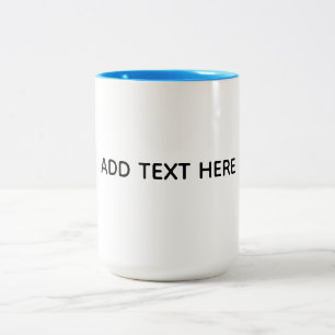 Create Your Own White Two-Tone Coffee Mug