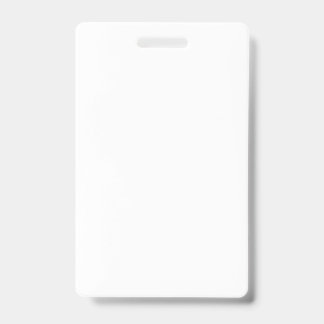 Create your own white Vertical Badge ID Badge