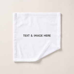 Create Your Own white Wash Cloth