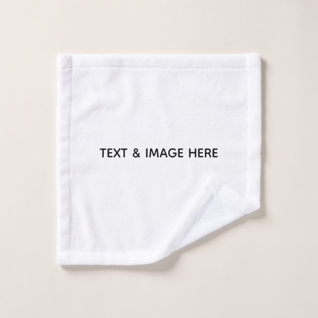 Create Your Own white Wash Cloth (Wash Cloth)