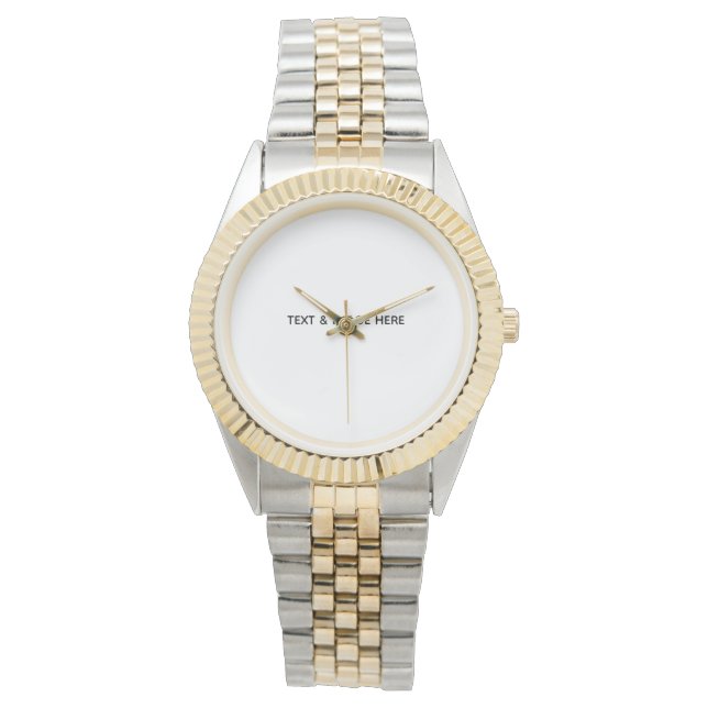 Create Your Own white Watch (Front)