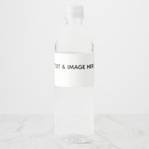 Create Your Own white Water Bottle Label