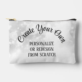 Create Your Own White Wedding Accessory Pouch
