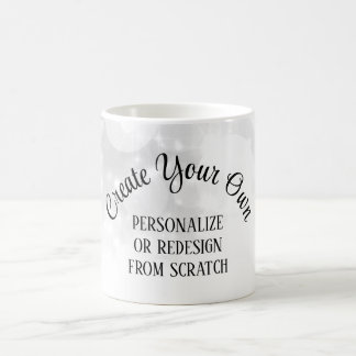 Create Your Own White Wedding Coffee Mug