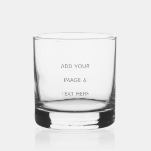 Create Your Own white Whiskey Glass