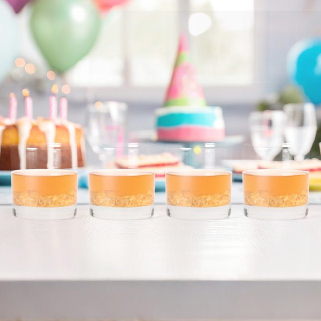 Create Your Own white Whiskey Glass (Insitu (Birthday))