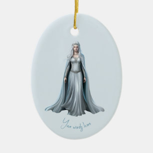 Create Your Own White Witch Ceramic Ornament