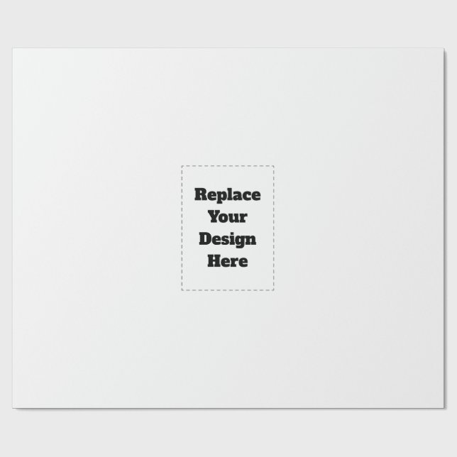 Create Your Own white  Wrapping Paper (Flat)