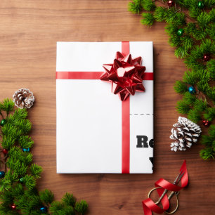 Create Your Own white Wrapping Paper