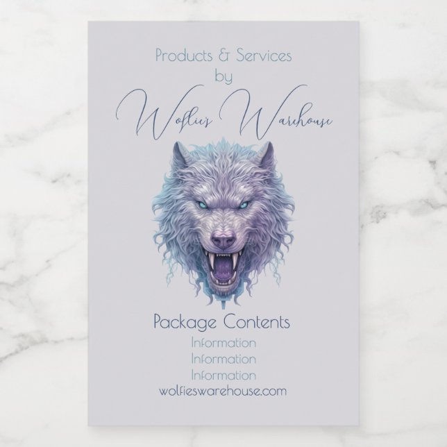Create Your Own Wicked Purple Wolf Apothecary Food Label (Single Label)