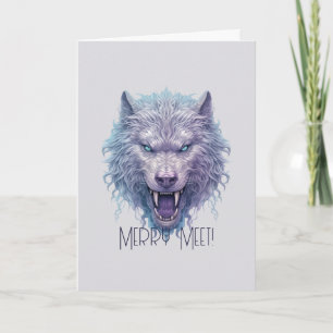 Create Your Own Wicked Purple Wolf  Card