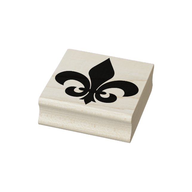 Create Your Own Wide Royal Fleur De Lis Rubber Stamp (Stamp)