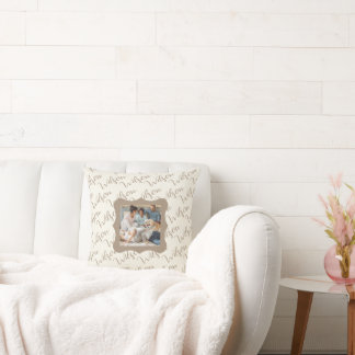 Create Your Own "Wilson" Family Photo Throw Pillow