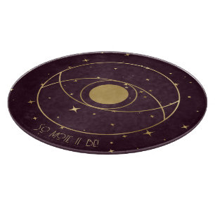 Create Your Own Wine & Gold Celestial Magical Eye Cutting Board