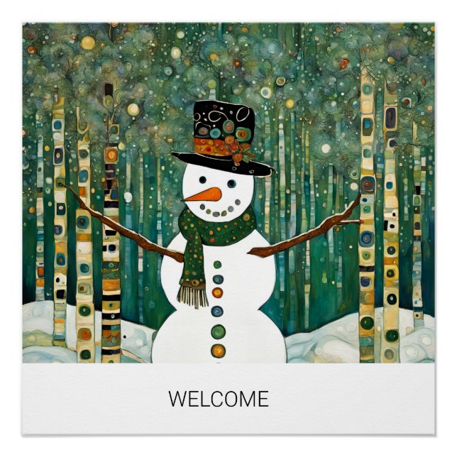 Create Your Own Winter Christmas Quote  Poster (Front)