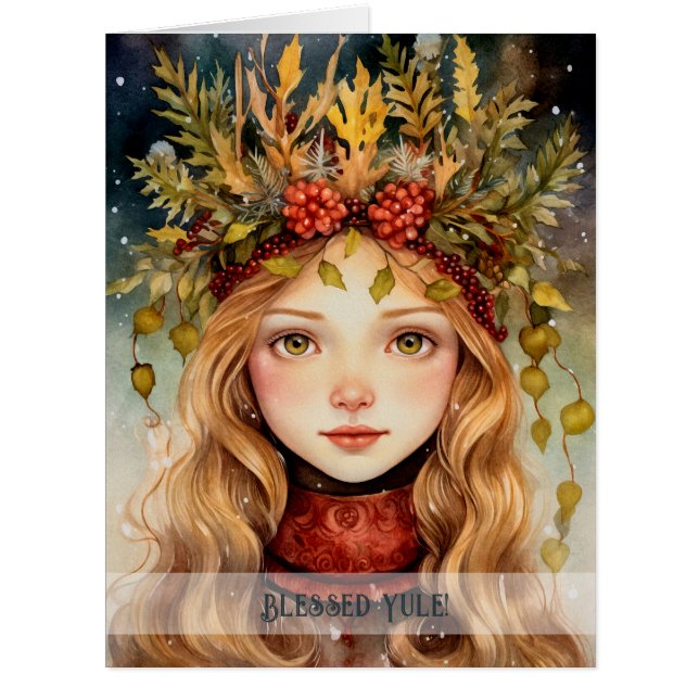Create Your Own Winter Solstice Forest Queen (Front)