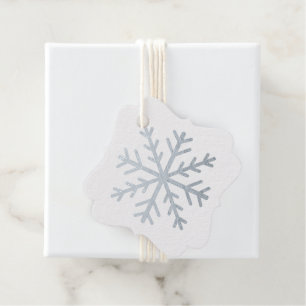 Create Your Own Wintery Silver Foil Snowflake Favour Tags